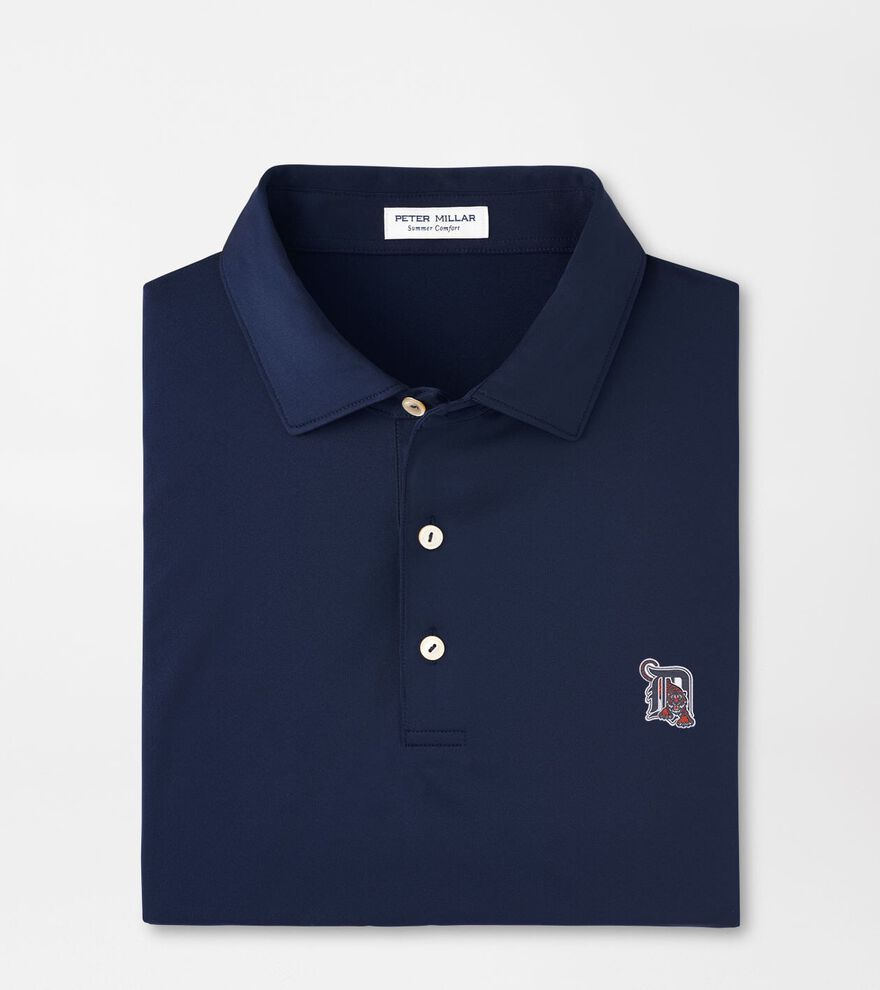 Cooperstown Detroit Tigers Solid Performance Jersey Polo