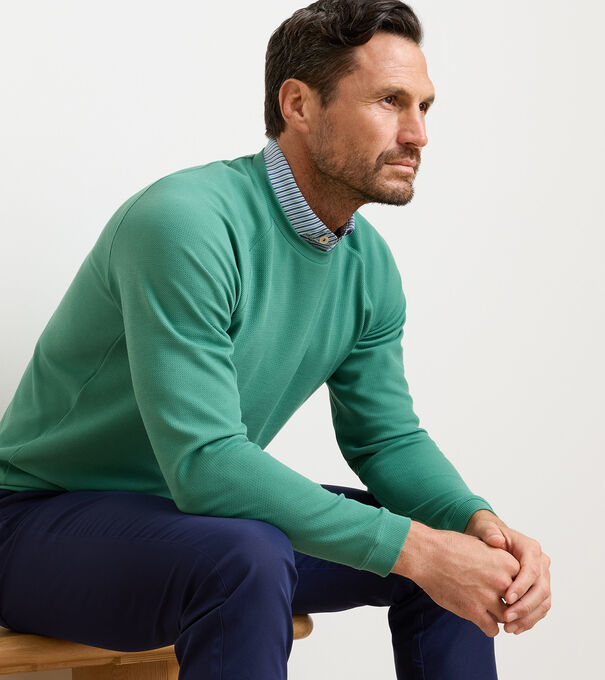 Cradle Piqu&eacute; Performance Crewneck