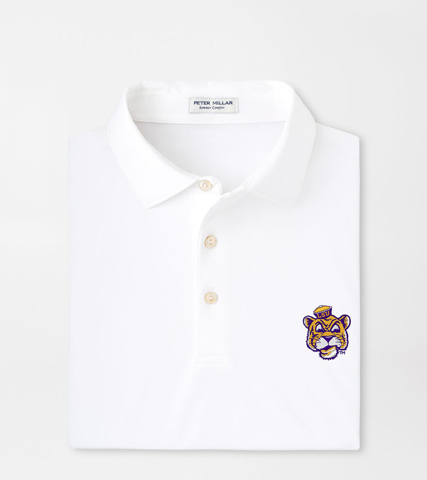 LSU Vault Solid Performance Jersey Polo image number 1