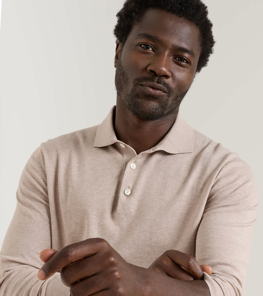Mariner Sea Island Cotton Sweater Polo - Alternate Image 4