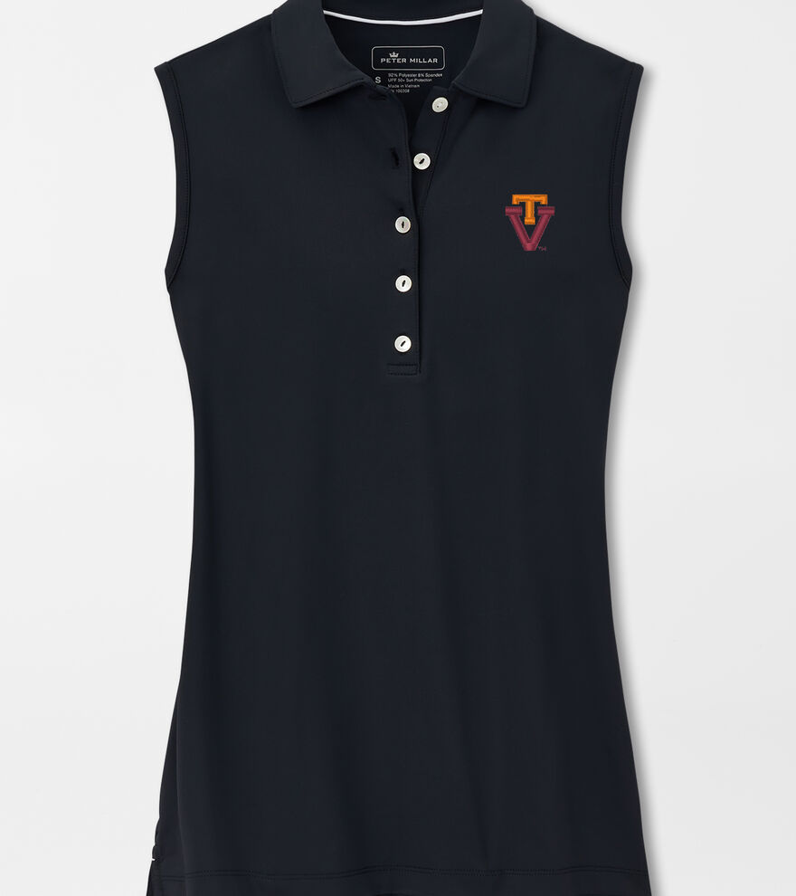 Virginia Tech Vault Perfect Fit Sleeveless Polo image number 1