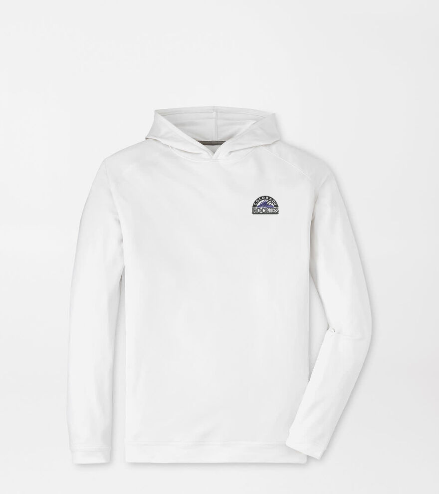 Cooperstown Colorado Rockies Pine Performance Hoodie