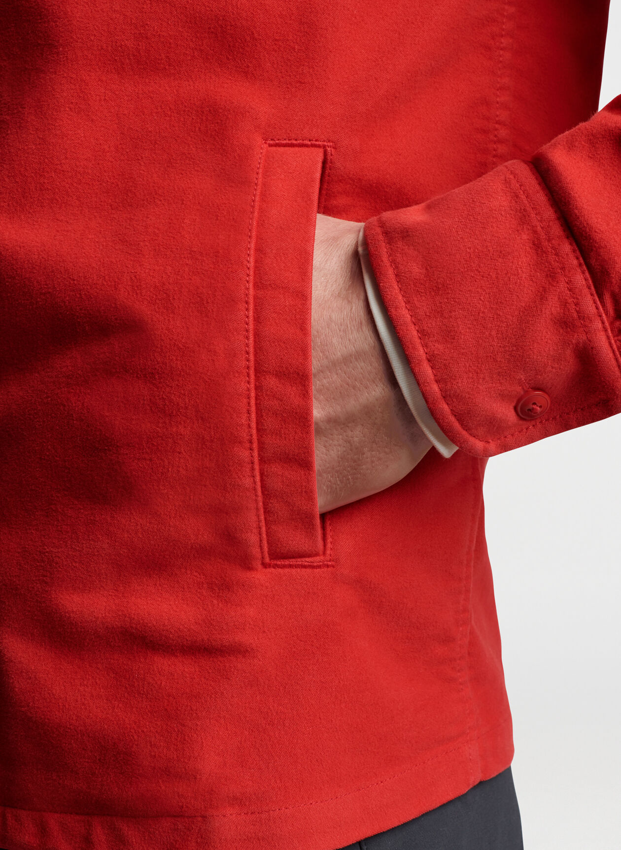 Ski Garment Dyed Moleskin Shirt Jacket 