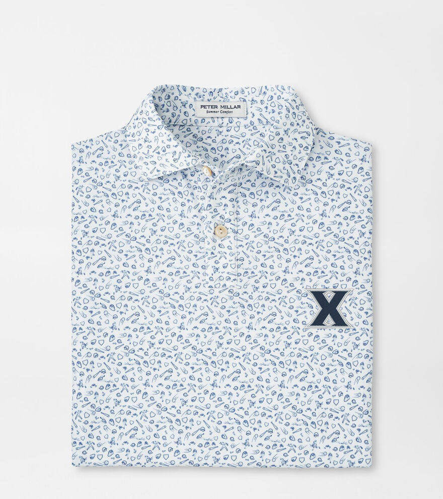 Xavier Batter Up Youth Performance Jersey Polo image number 1