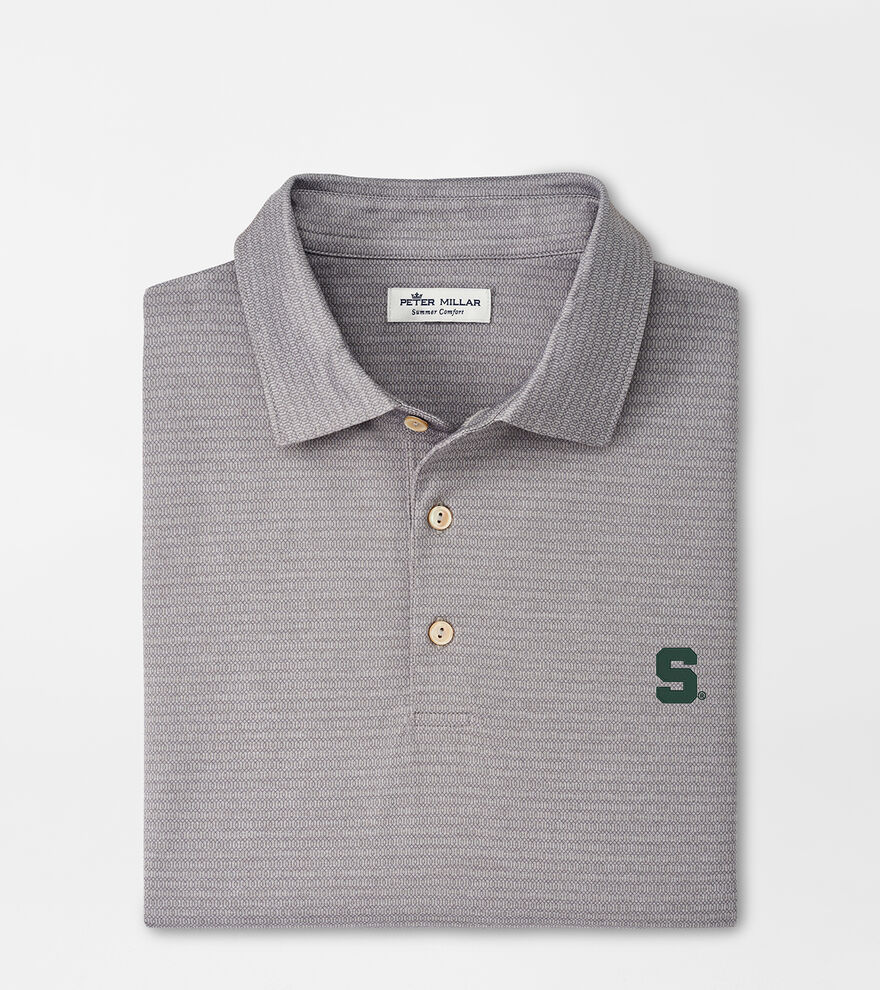 Michigan State Groove Performance Jersey Polo image number 1