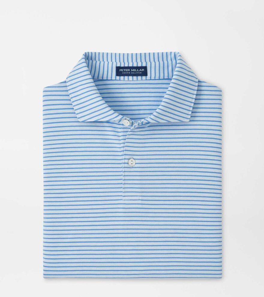 Albatross Stripe Cotton-Blend Piqu&eacute; Polo