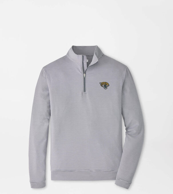 Jacksonville Jaguars Perth Sugar Stripe Performance Quarter-Zip