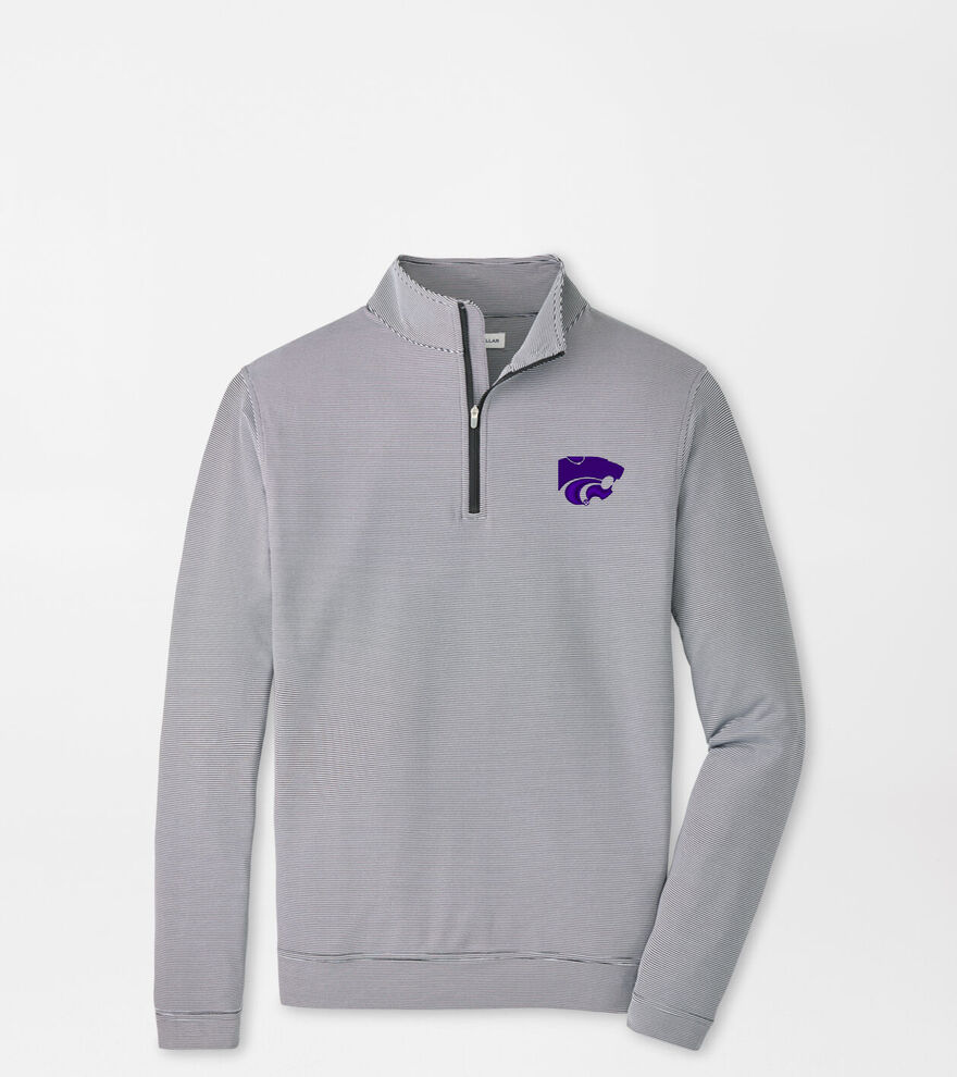 Kansas State Perth Sugar Stripe Performance Quarter-Zip image number 1