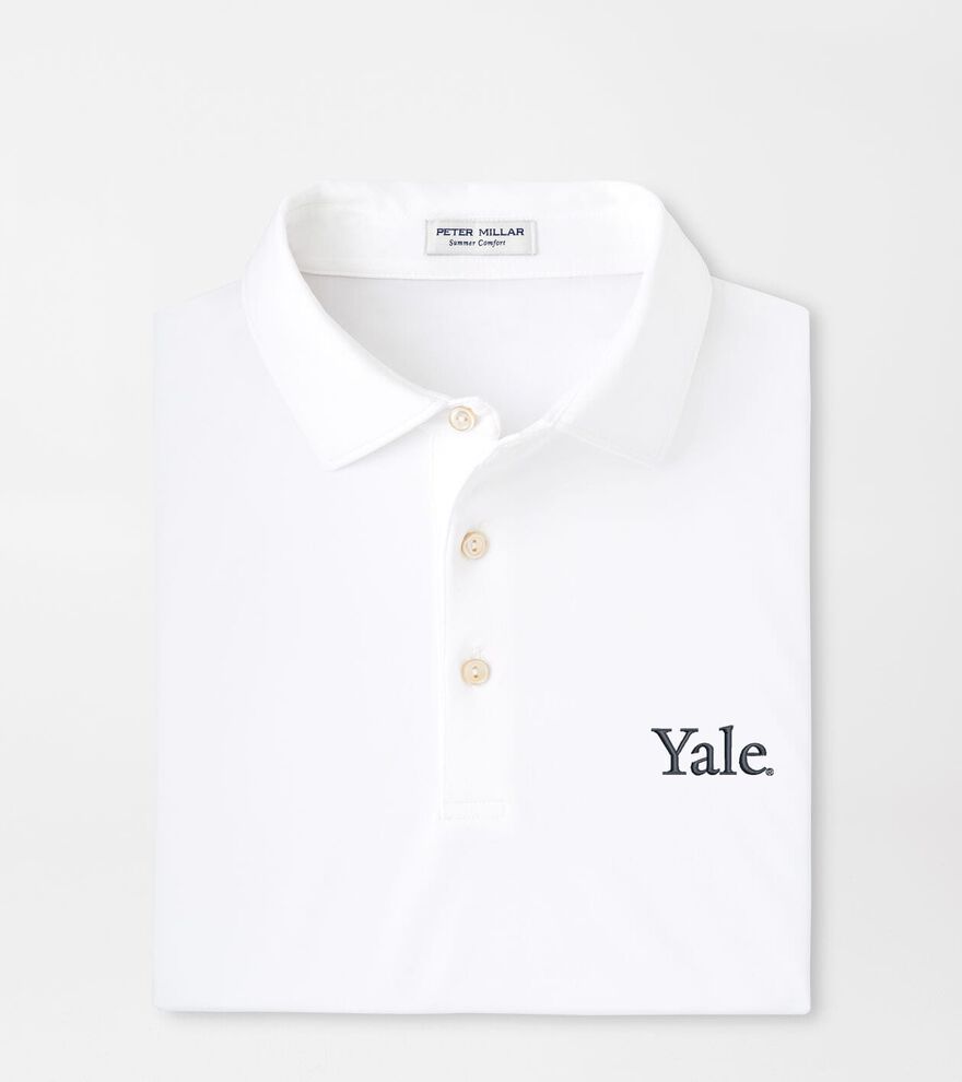 Yale Solid Performance Jersey Polo