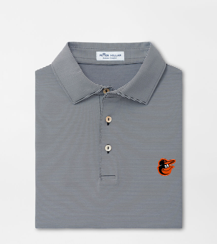 Baltimore Orioles Jubilee Stripe Performance Polo image number 1