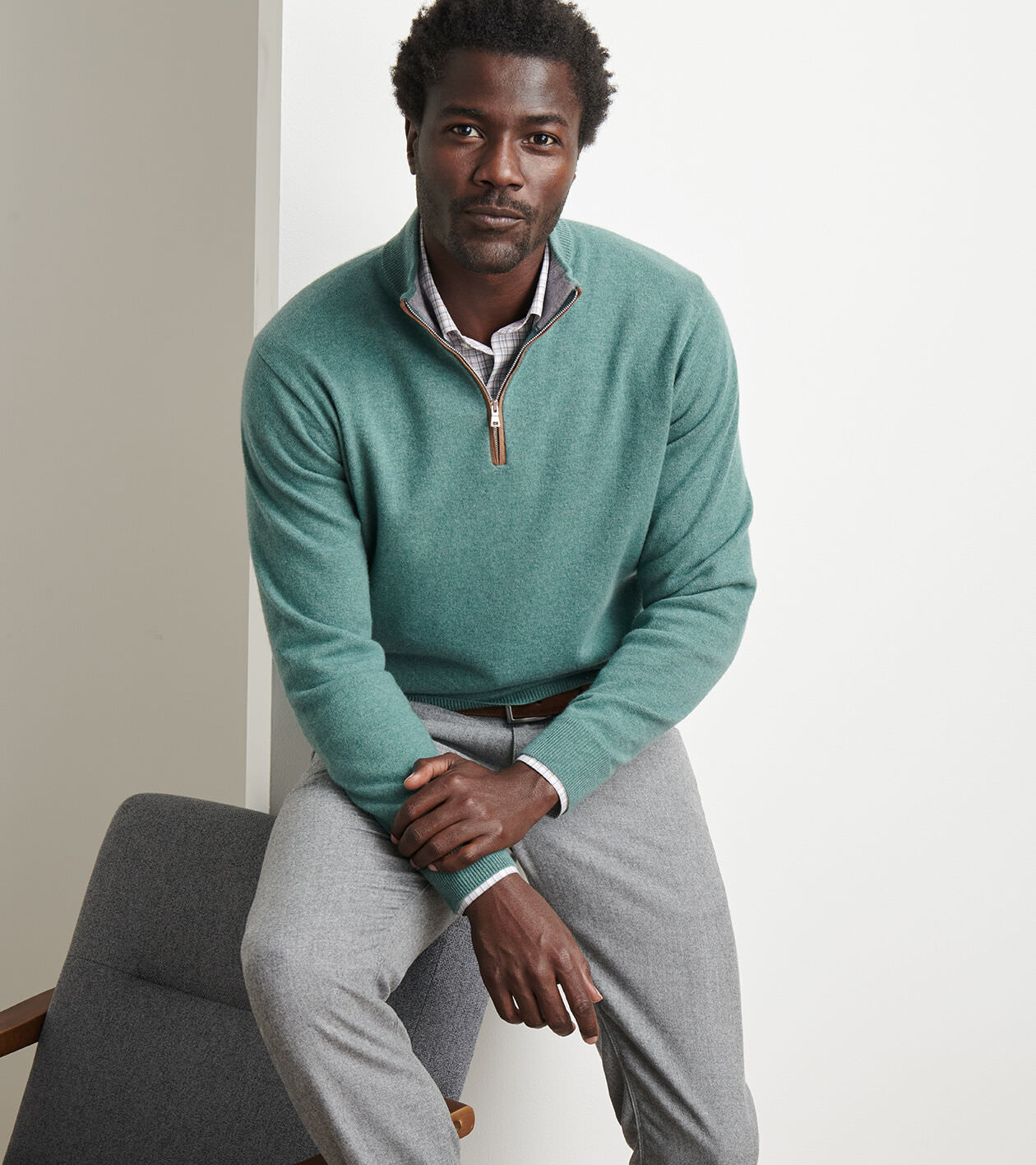Artisan Crafted Cashmere Flex Quarter-Zip | Men's Sweaters | Peter