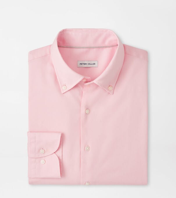 Campbell Perfect Pinpoint Cotton-Stretch Sport Shirt