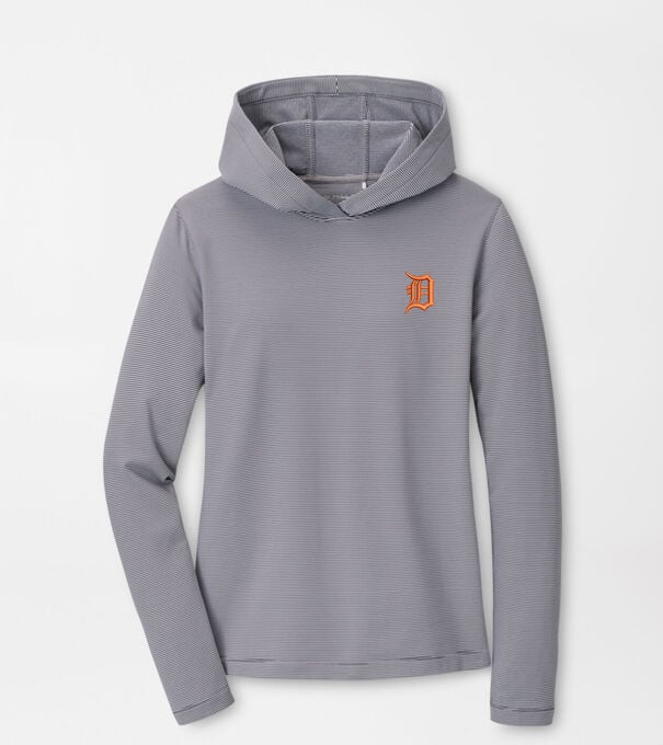 Detroit Tigers Women's Pine Sugar Stripe Performance Hoodie