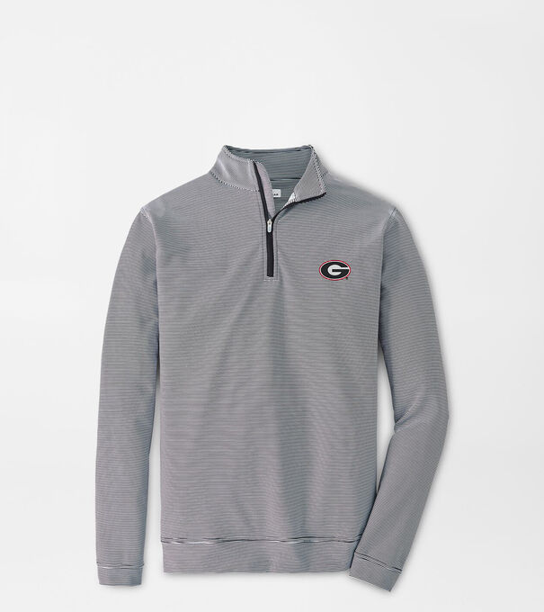 Georgia G Perth Sugar Stripe Performance Quarter-Zip