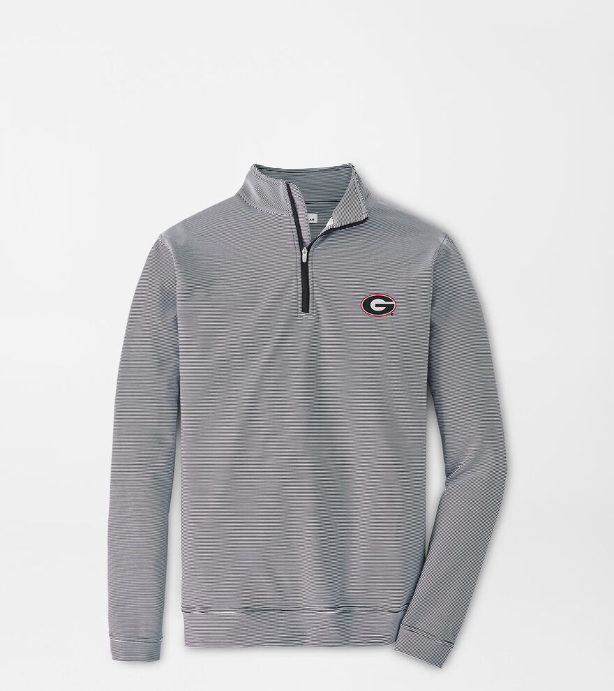 Georgia G Perth Sugar Stripe Performance Quarter-Zip image number 1