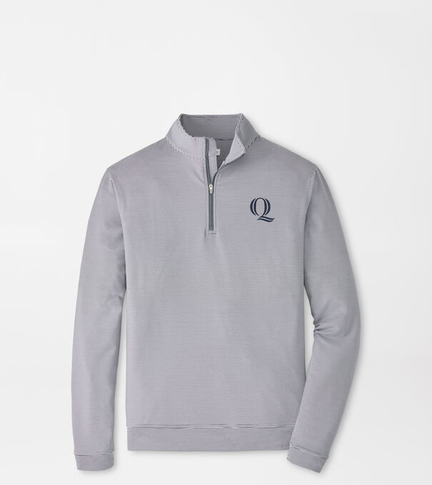Quinnipiac Perth Sugar Stripe Performance Quarter-Zip