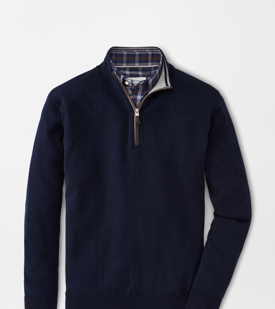 Crown Soft Nappa Trim Quarter-Zip image number 1