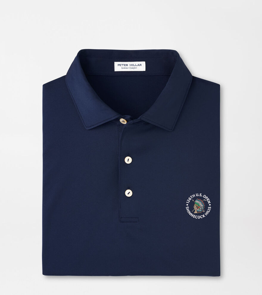 126th U.S. Open Solid Performance Jersey Polo image number 2
