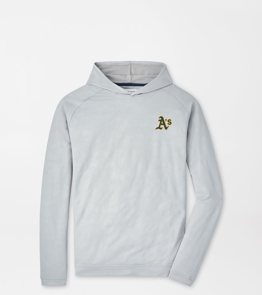 Oakland A's Pine Logo Camo Performance Hoodie image number 1