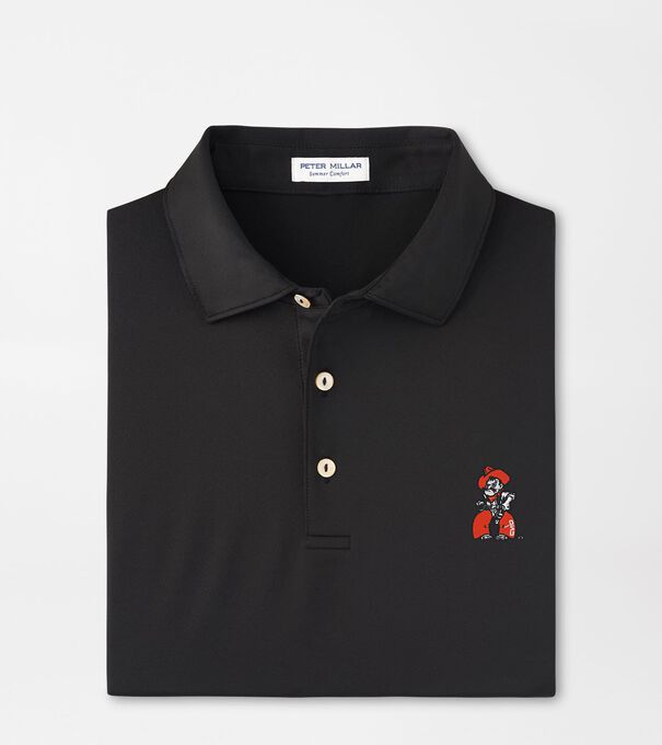 Oklahoma State Pistol Pete Solid Performance Jersey Polo