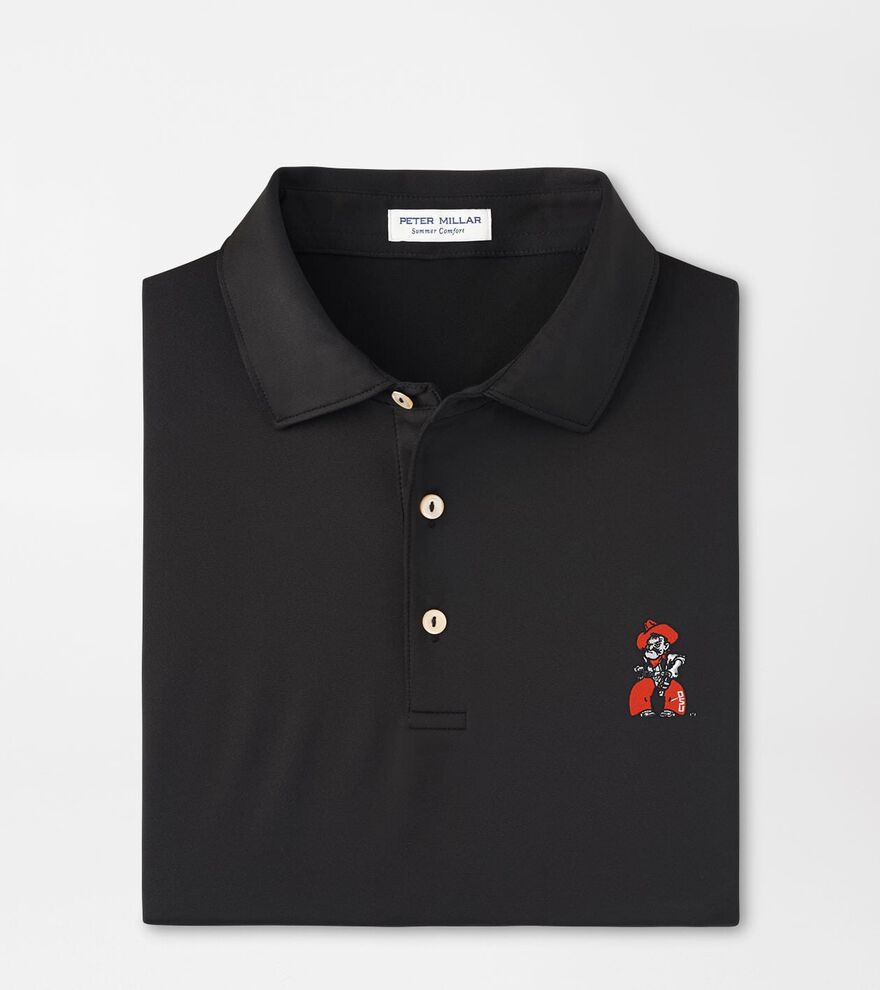 Oklahoma State Pistol Pete Solid Performance Jersey Polo