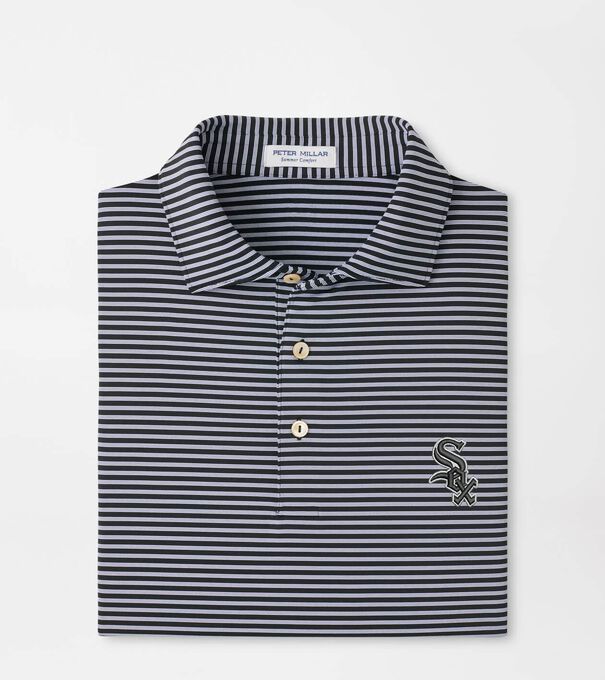Chicago White Sox Tiebreaker Performance Jersey Stripe Polo