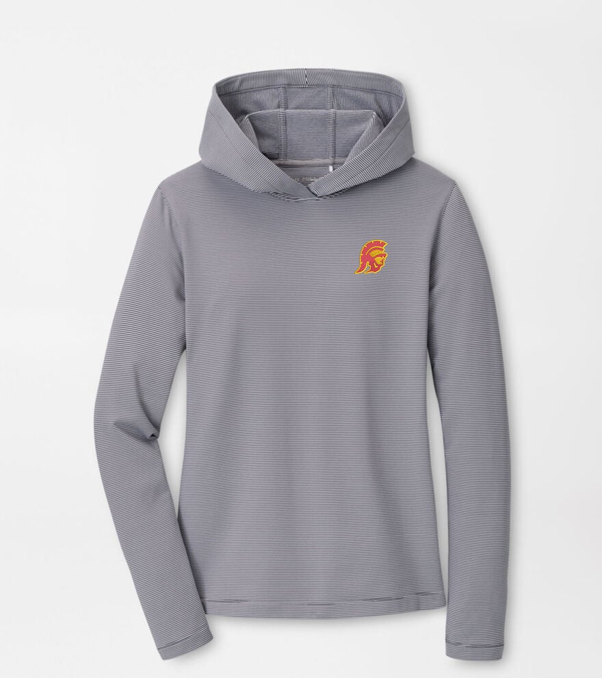 USC Trojan Women's Pine Sugar Stripe Performance Hoodie image number 1