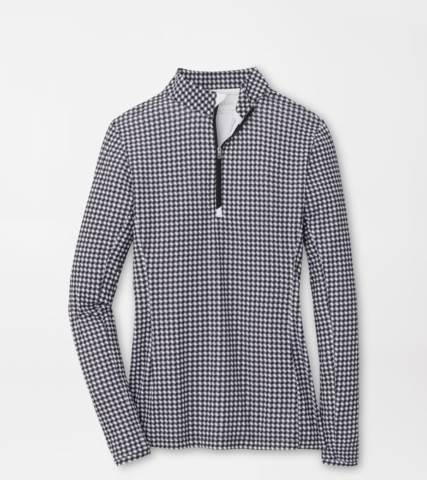 Gingham Print Lightweight Sun Shirt