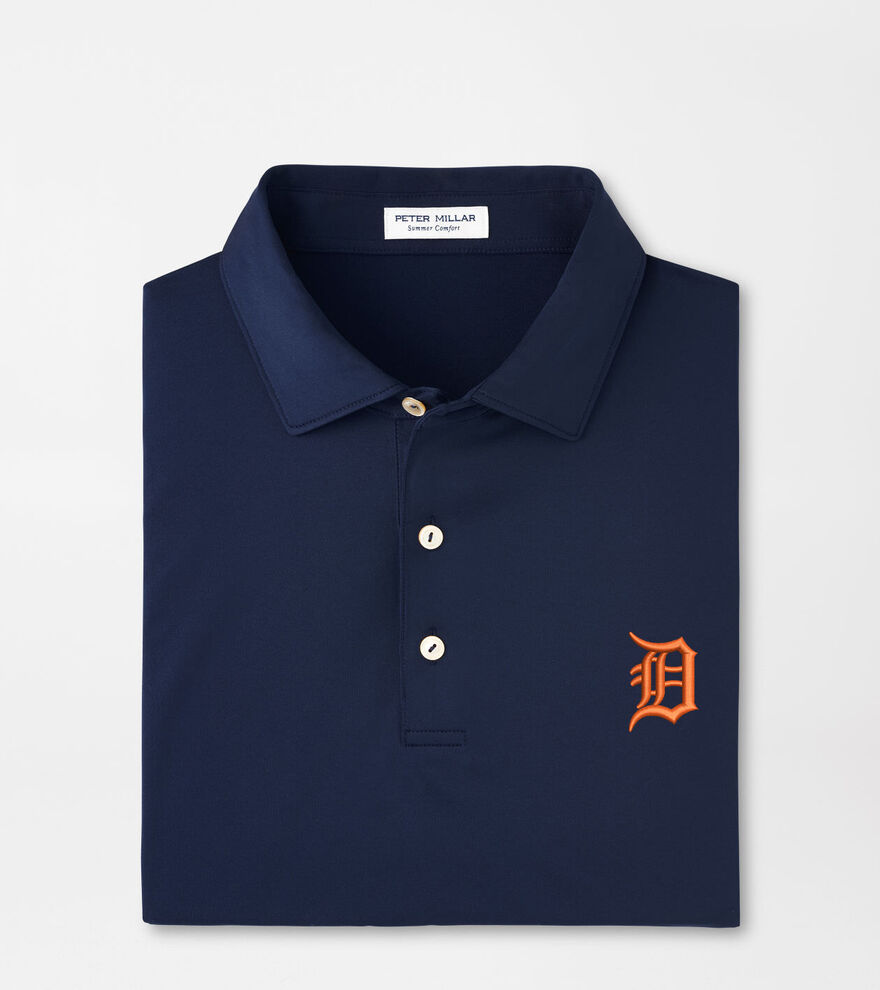 Detroit Tigers Solid Performance Jersey Polo image number 1