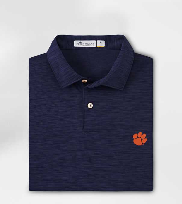 Clemson Featherweight Melange Polo