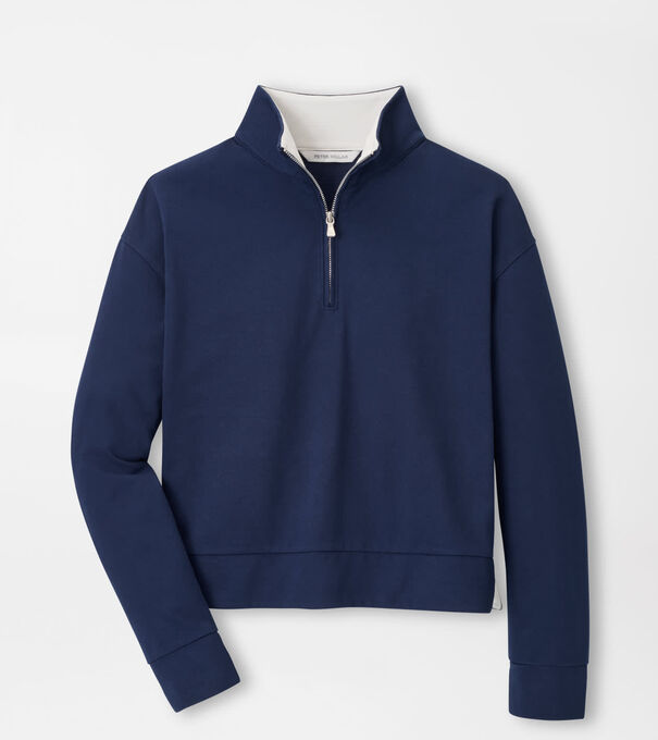 Coolspun Lite Cotton Quarter-Zip Pullover - Alternate Image 1