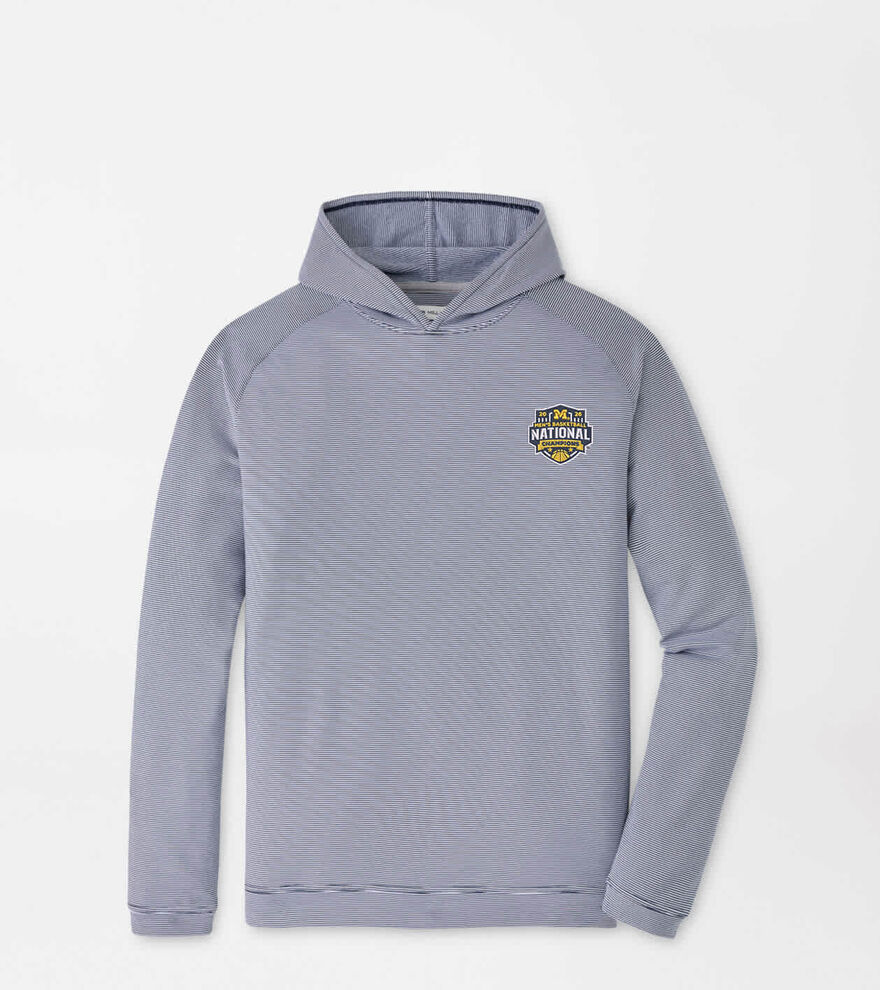 Michigan National Champion Pine Sugar Stripe Performance Hoodie image number 1