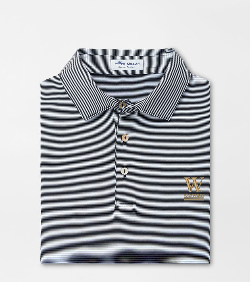 Wofford W Jubilee Stripe Performance Polo image number 1