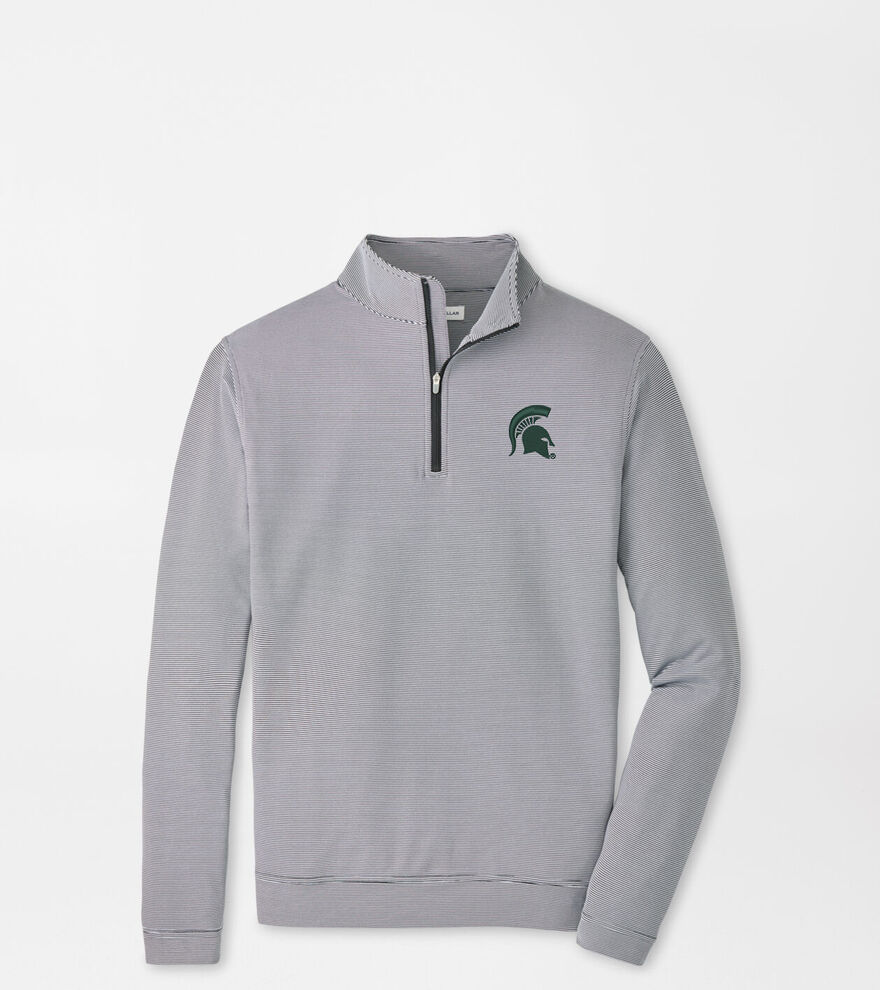 Michigan State Spartans Perth Sugar Stripe Performance Quarter-Zip image number 1