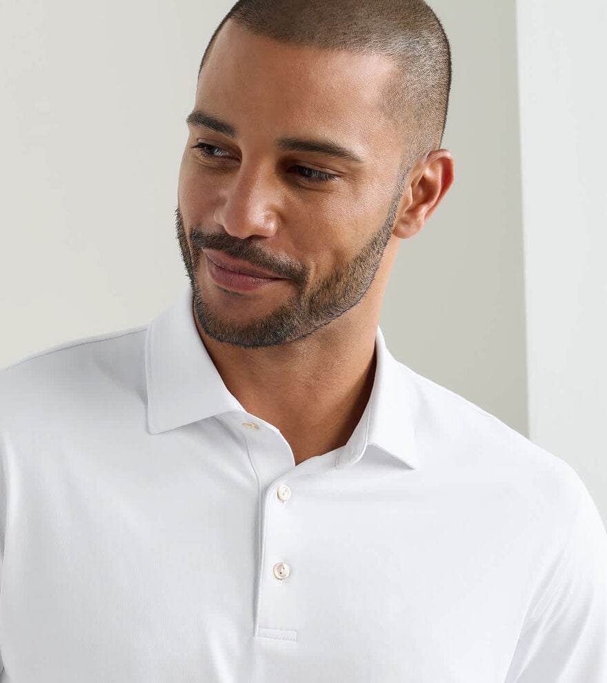 Solid Performance Mesh Polo image number 5