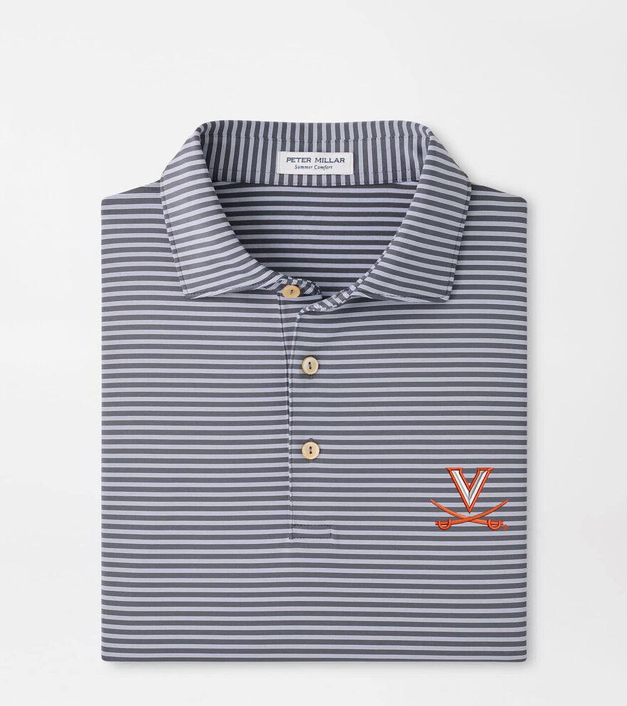 Virginia Tiebreaker Performance Jersey Stripe Polo