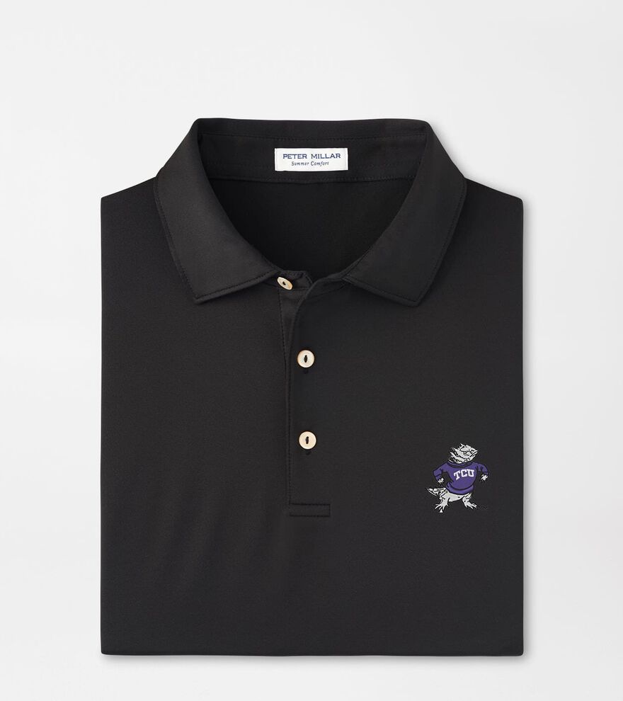 TCU Vault Solid Performance Jersey Polo
