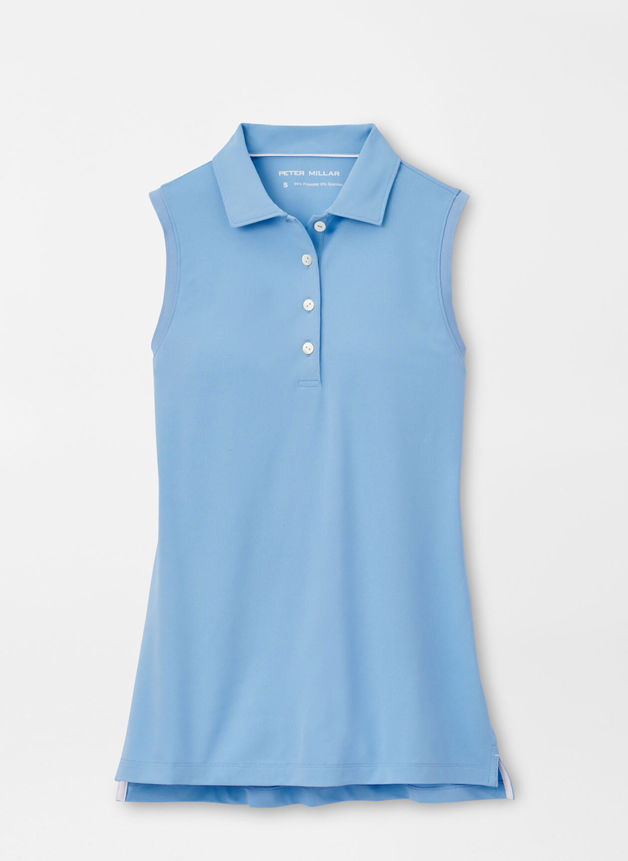 Peter Millar Women's Poppies In Play Banded Sport Mesh Sleeveless Button Polo Shirt - Multi