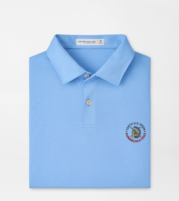 126th U.S. Open Featherweight M&eacute;lange Performance Polo