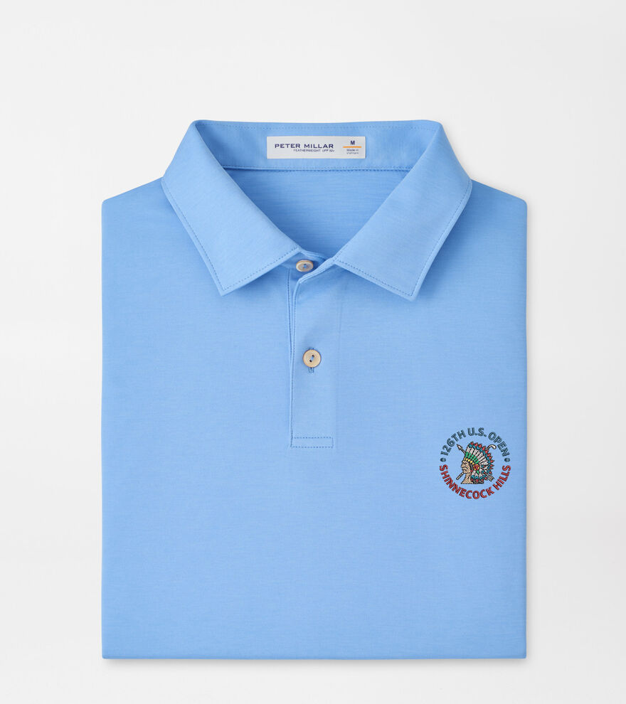 126th U.S. Open Featherweight M&eacute;lange Performance Polo image number 1