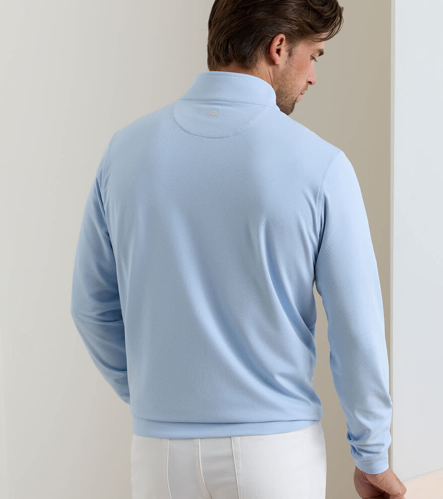 Perth Cross-Hatch Performance Quarter-Zip image number 3