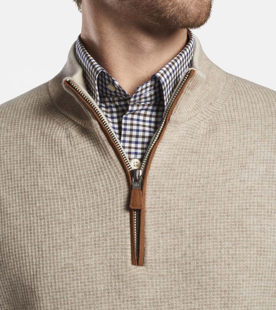 Wool-Cashmere Quarter-Zip Sweater image number 5