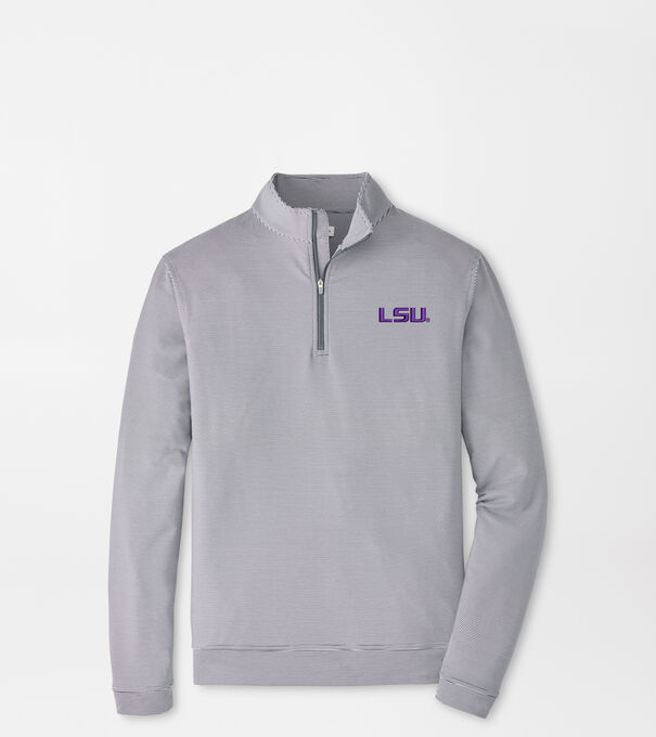 LSU Perth Sugar Stripe Performance Quarter-Zip