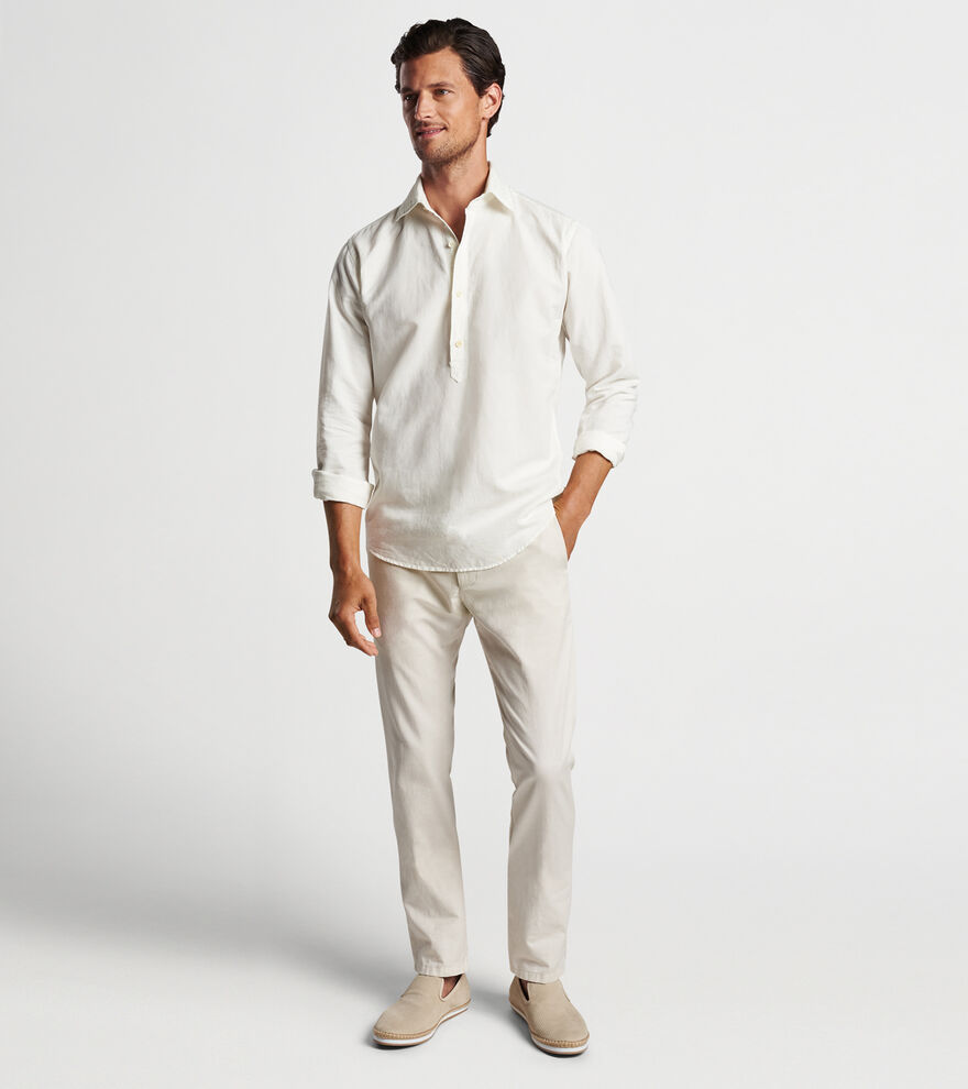 Teo Cotton Linen Blend Sport Shirt image number 2