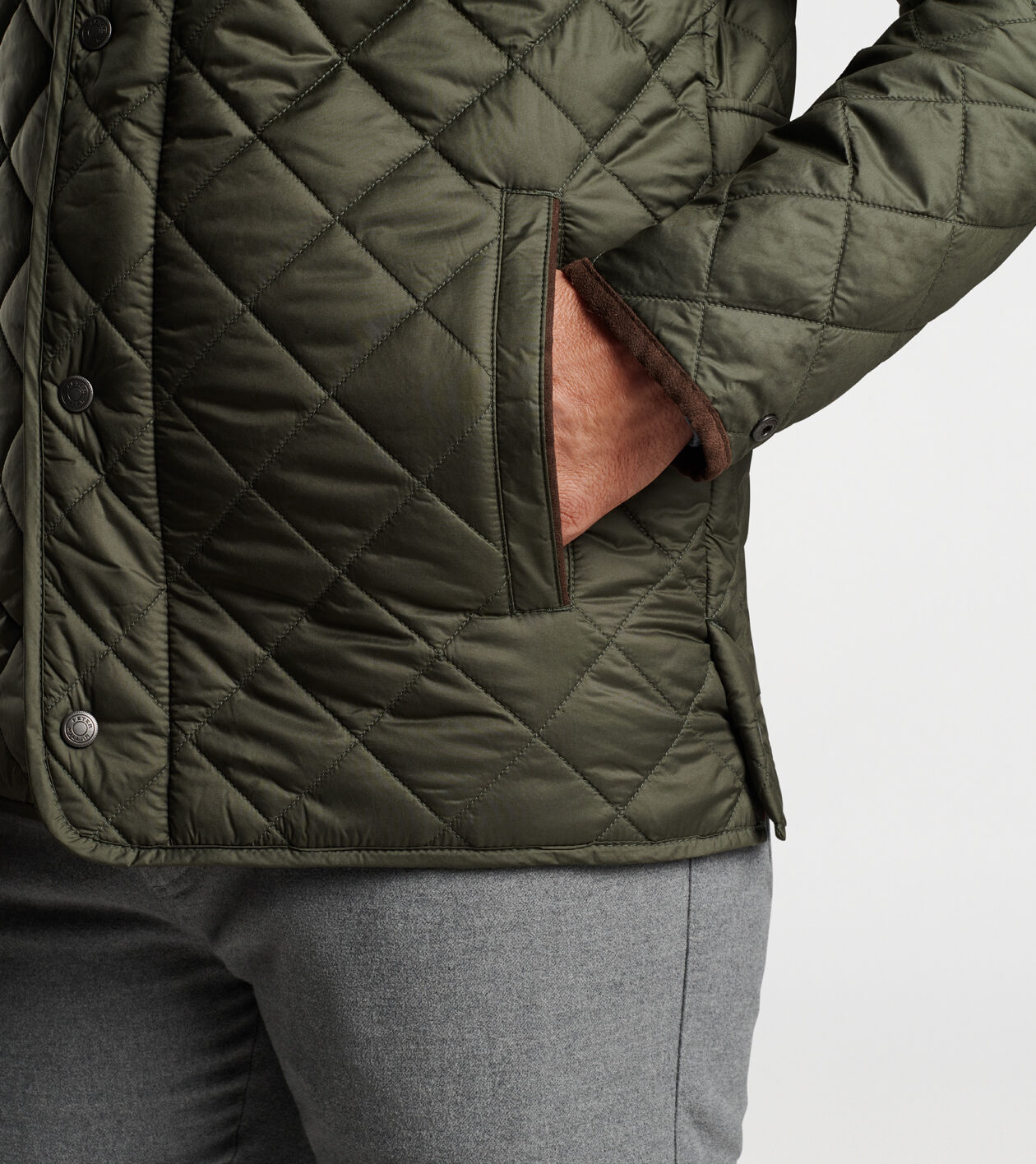 Peter millar suffolk quilted car coat store