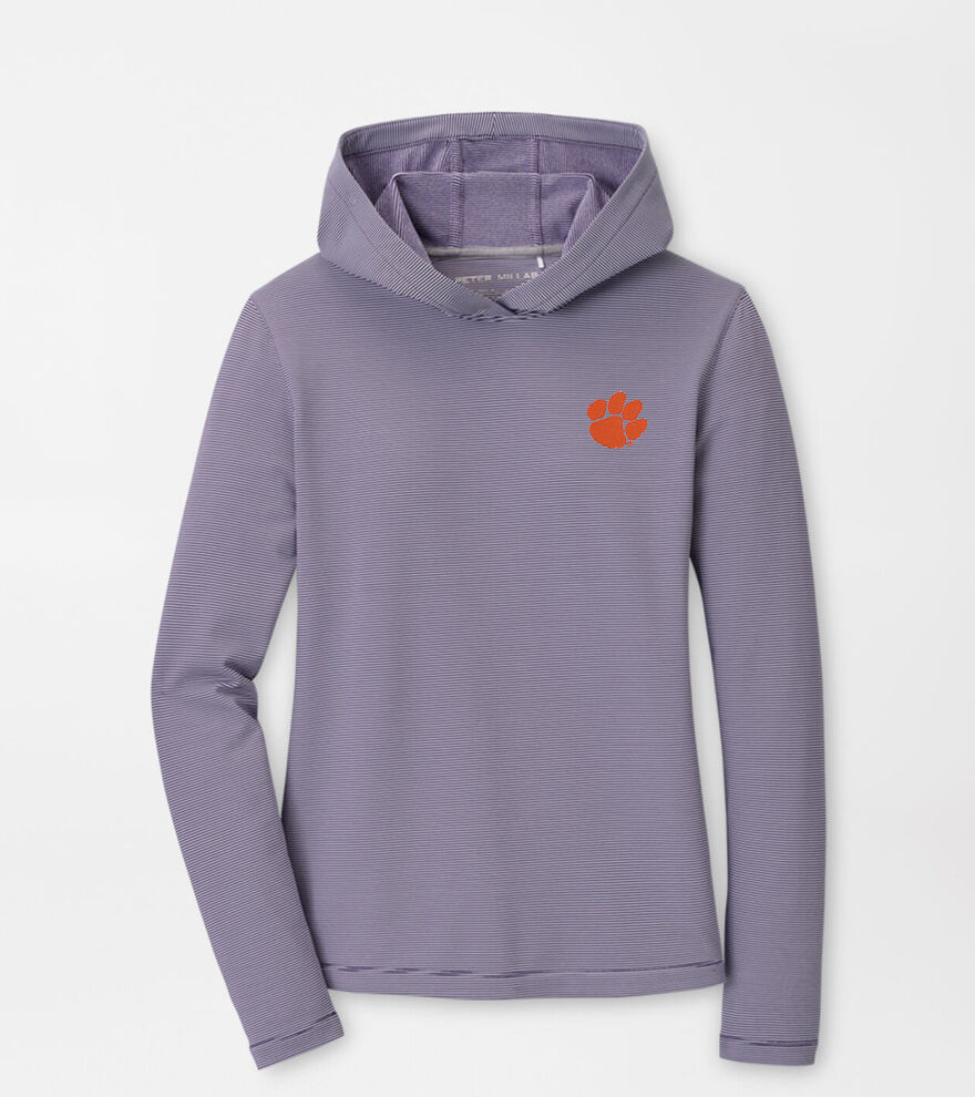 Clemson Women's Pine Sugar Stripe Performance Hoodie image number 1