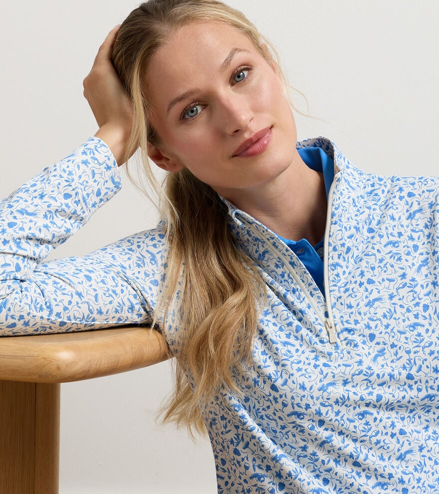 Vino Flora Perth Performance Quarter-Zip image number 5