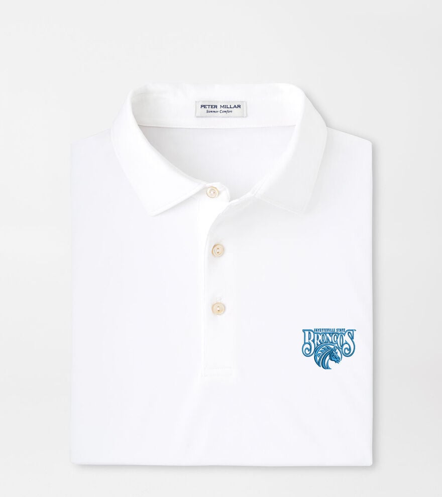 Fayettville State Solid Performance Jersey Polo image number 1