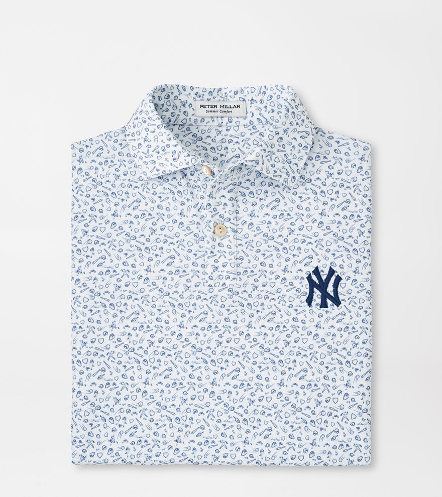 New York Yankees Youth Batter Up Performance Jersey Polo image number 1