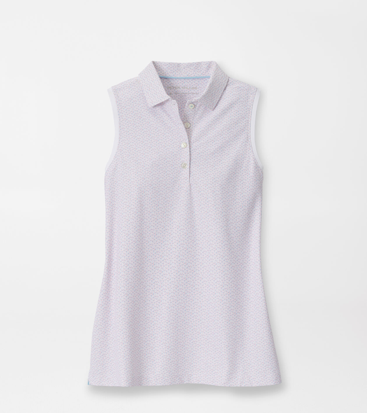 Sangria Banded Sport Mesh Sleeveless Button Polo | Women's